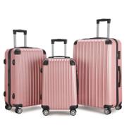Lichtgewicht spinner kofferset met TSA-slot in handbagage formaat, 360-graden wielen