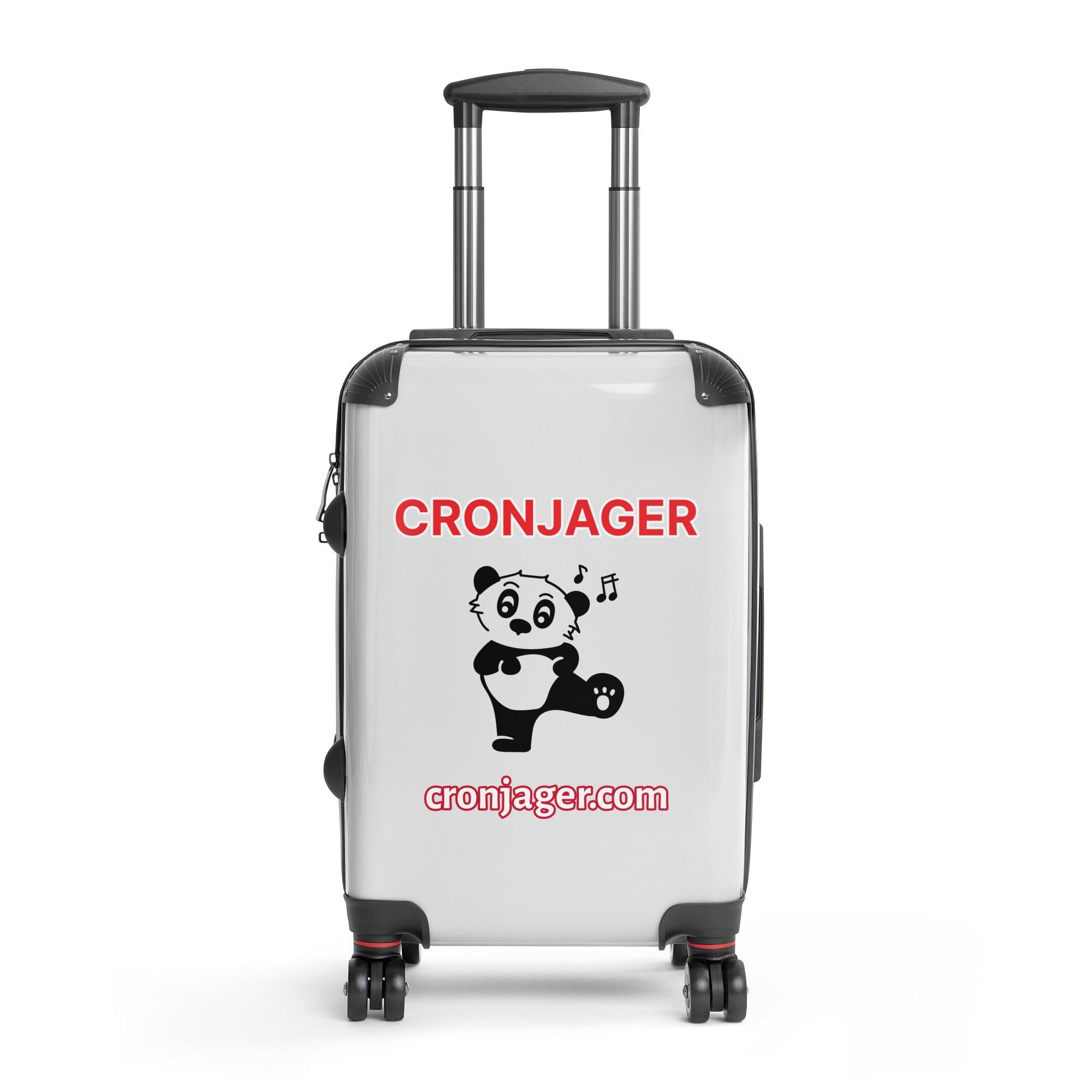 Cronjager hardshell koffer met polycarbonaat front en dubbele 360 graden wielen