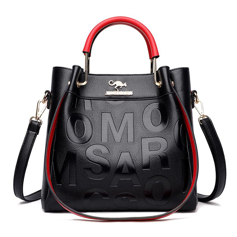Ruime vierkante crossbody schoudertas voor dames met verstelbare band