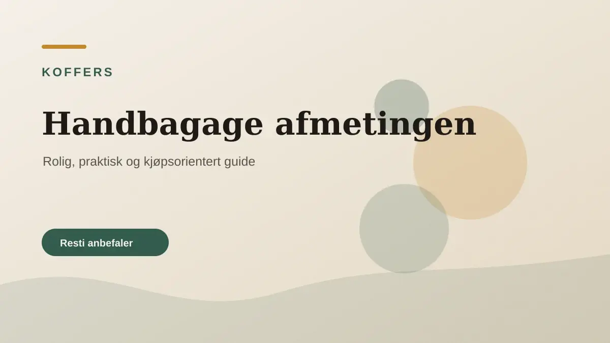 Handbagage afmetingen geïllustreerd als koffers bij TasWijzer.nl